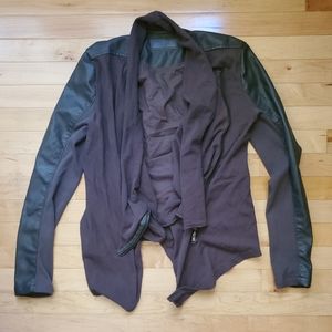 Drapey moto jacket